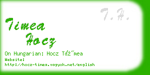 timea hocz business card